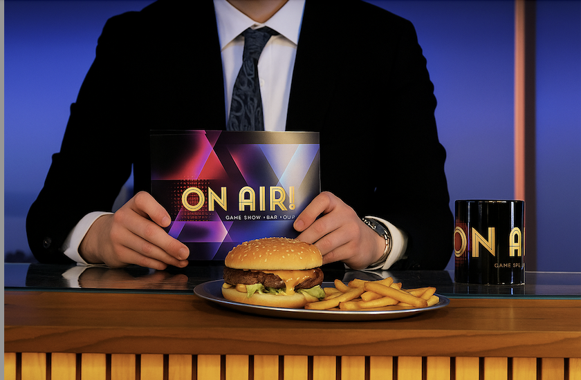 Burger at On Air Gothenburg