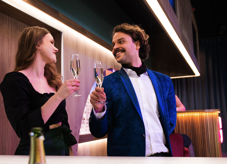 Guests celebrating at On Air