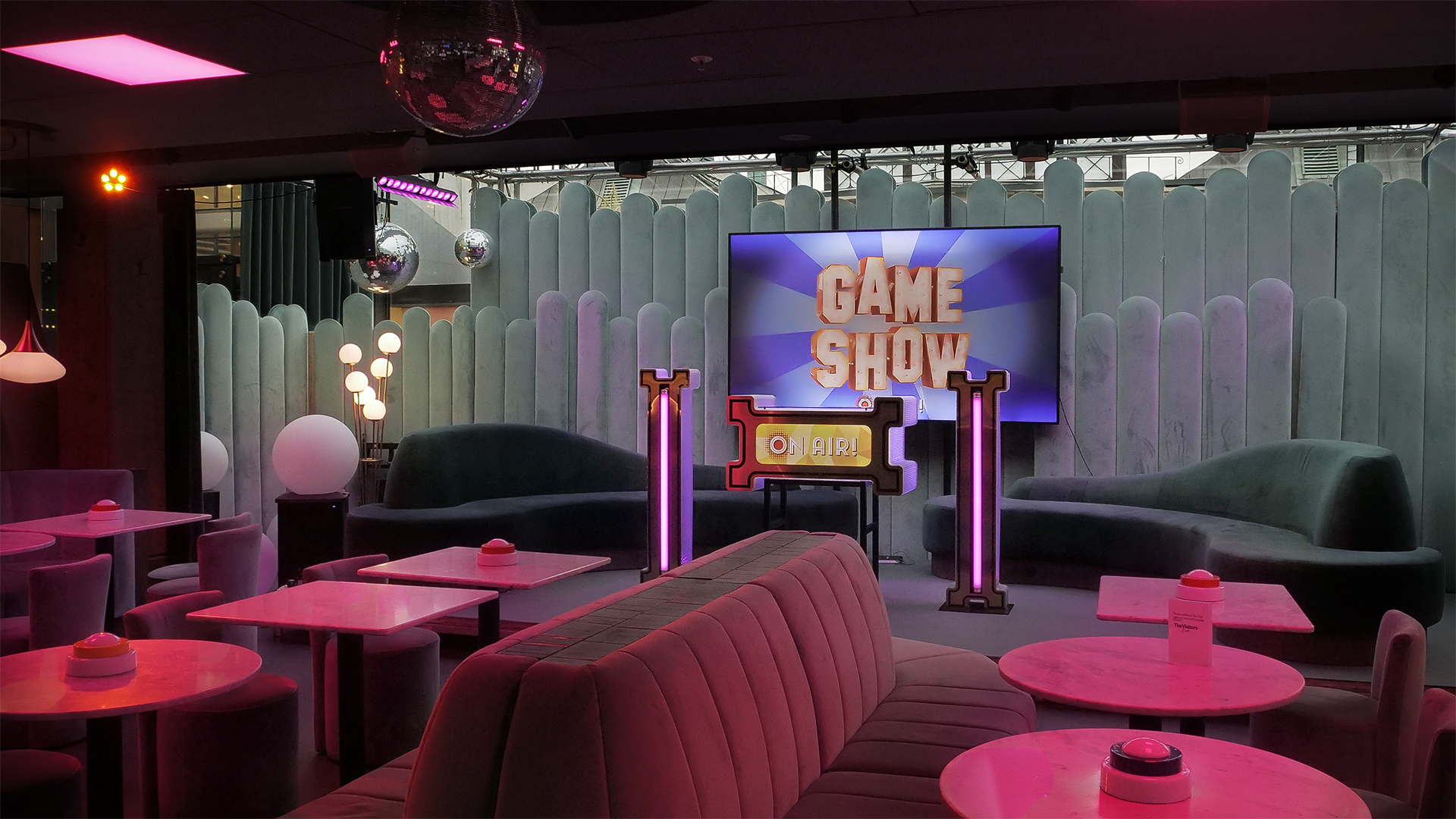 Game Show stage setup at Djurgården